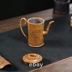 Yixing Purple Clay Pot Handmade Bamboo Tube Pot High-end Tea Set