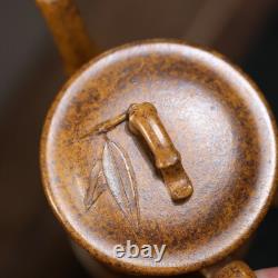 Yixing Purple Clay Pot Handmade Bamboo Tube Pot High-end Tea Set