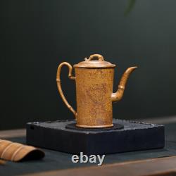 Yixing Purple Clay Pot Handmade Bamboo Tube Pot High-end Tea Set