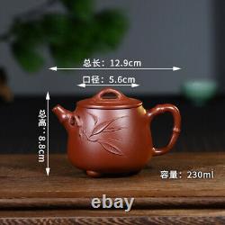 Yixing Zisha Pot Handmade Duan Mud Pumpkin Teapot Small Kung Fu Tea Set