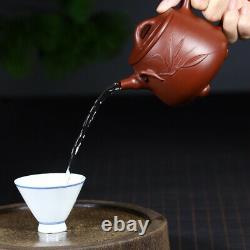 Yixing Zisha Pot Handmade Duan Mud Pumpkin Teapot Small Kung Fu Tea Set