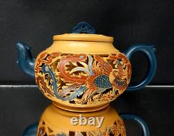 Yixing Zisha Tea Set AWARD WINNING MASTER CHEN DESHENG (b. 1962) Teapot Cups