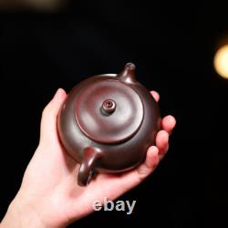 Yixing Zisha Teapot 170cc Raw Ore Iron Blood Red Sand Kung Fu Tea Set