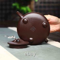 Yixing zisha pottery handmade tea pot tiger embossed master shipiao pot teapot