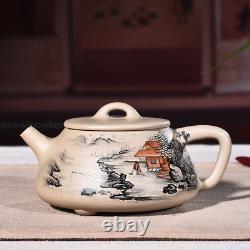 Yixing zisha qinghui clay Pottery handmade painted patterns tea pot shipiao pot