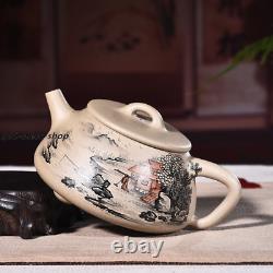 Yixing zisha qinghui clay Pottery handmade painted patterns tea pot shipiao pot