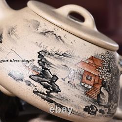 Yixing zisha qinghui clay Pottery handmade painted patterns tea pot shipiao pot