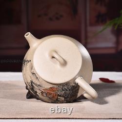 Yixing zisha qinghui clay Pottery handmade painted patterns tea pot shipiao pot