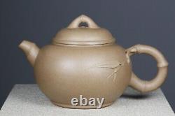 Zisha Teapot Authentic Yixing Clay Teapot from Chinese Master Floral Design