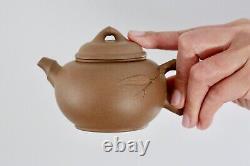 Zisha Teapot Authentic Yixing Clay Teapot from Chinese Master Floral Design